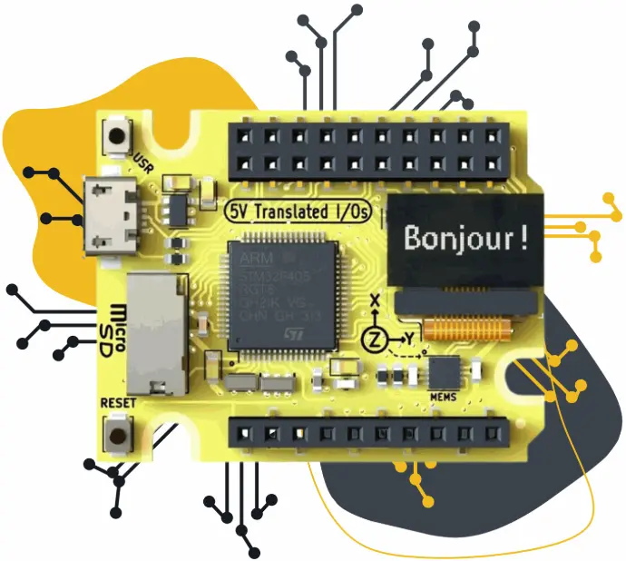 Carte micro SD sur microcontrôleur Plug’Uino Py pour stockage de données en MicroPython