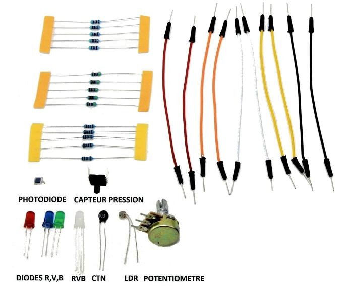 Accessoire - Lot de capteurs et composants Arduino