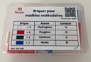 Kit 11 briques-atomes pour modèles moléculaires