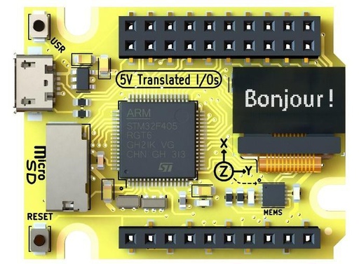 [T650104] Carte nue Plug'Py pour microcontrôleur - Plug'Uino® Py